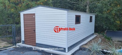 Blechgarage Metallgarage Container Laube Gerätehaus Mehrzweckgarage Geräteraum*