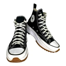 Converse Run Star Hike Hi Sneakers, Black/White/Gum, Size 8.5 Women/ 7 Men US