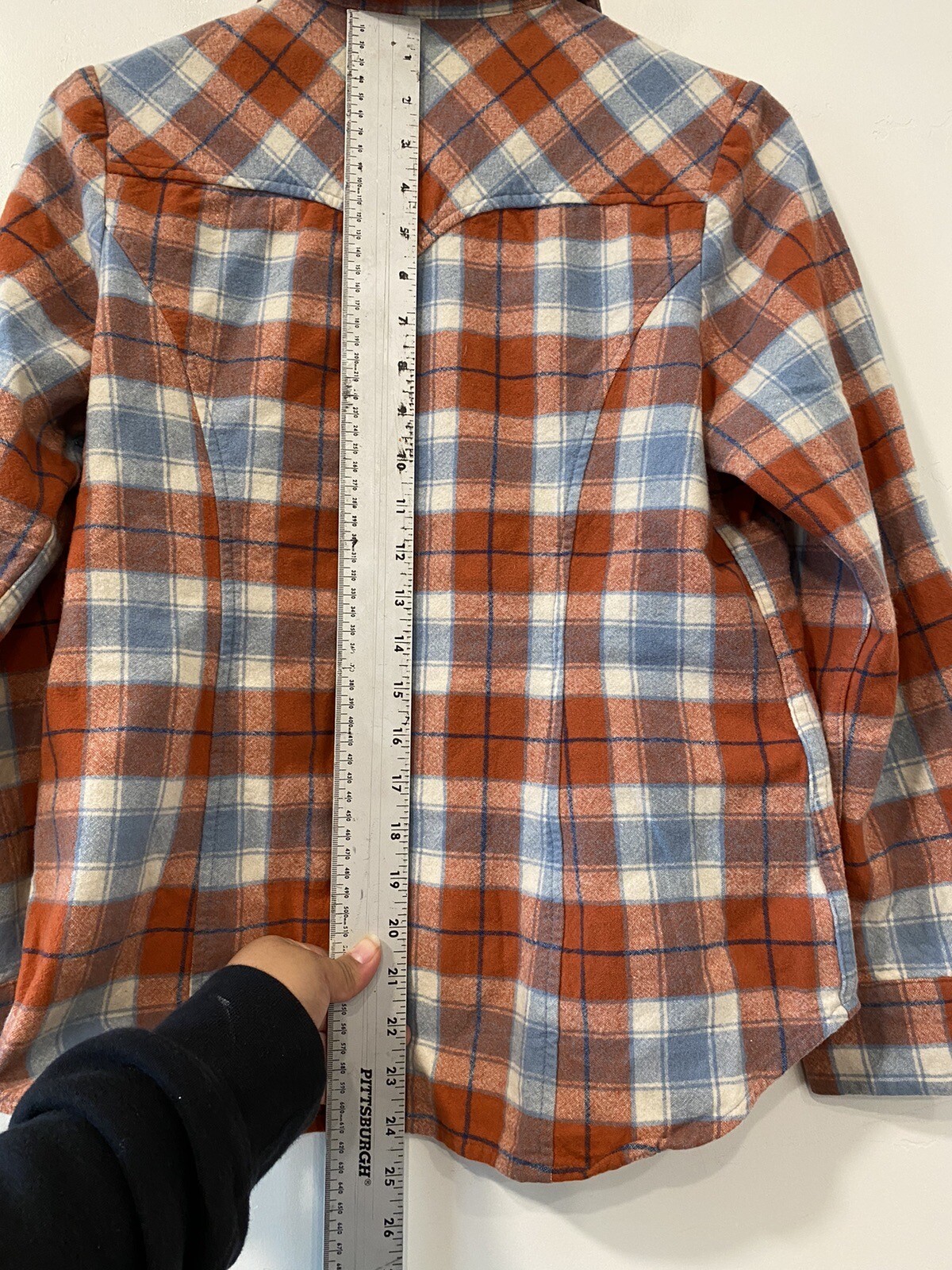 Pendleton Wool Button Down Shirt Size Large Orang… - image 6