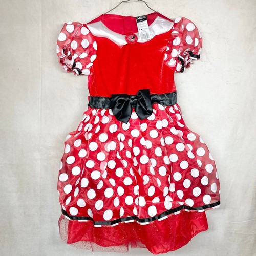 Disney Minnie Mouse Costume for Girls dress Red Polka Dot w ears size 6/6X - Picture 6 of 10