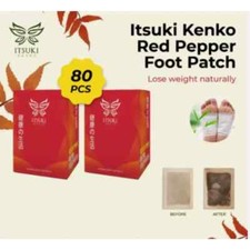 1 Box Itsuki Kenko Red Pepper  Herbal Foot Pads Patch Detoxifying Free Shipping