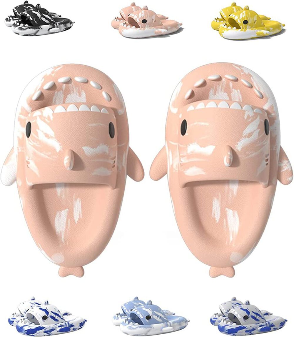 SAOLA geywhey Shark Slippers Soft Sole Slides Fashionable and Cute Summer Non Slip Be