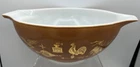 REDUCED -Vintage Pyrex 4 QT  Cindrella Mixing Bowl Brown/Gold Early American 444
