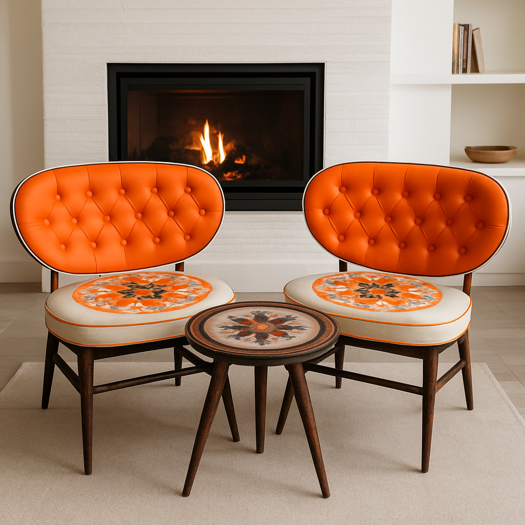 One-of-a-Kind Handcrafted Chair Set – Unique Designer Furniture