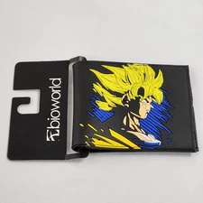 Bioworld Dragon Ball Z Super Sayian Goku Bi-Fold Wallet Funimation New Anime