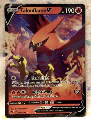 talonflame v pokemon card value Talonflame V - 168/185 Full Art Ultra Rare main image 0
