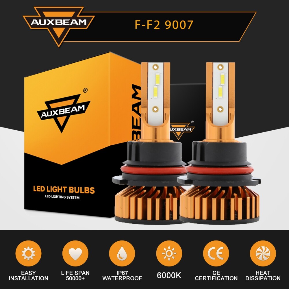 For Ford F150 1992-2003 Headlights,9007 HB5 LED High/Low Beam 2pc