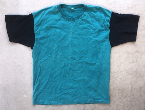 Vintage 80s 90s Blank Colorblock 