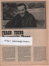 Faron Young 1970 Picture Article 5 Page Clipping Baldwin Banjo print ad