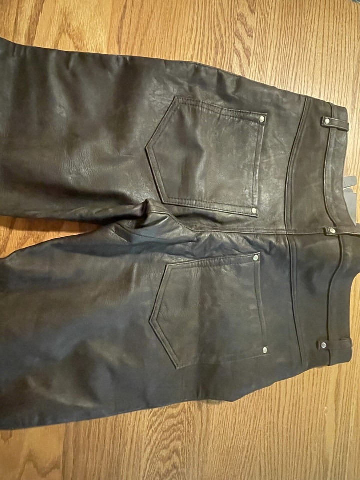 mens leather pants eBay