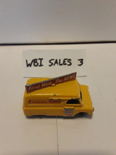 Vintage Matchbox Lesney # 42 Bedford Evening News Truck Yellow