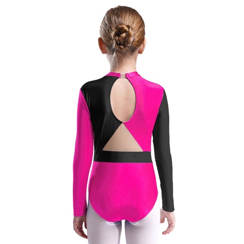 Kids Girls Bodysuit Unitard Dancewear Sparkly Jumpsuit Performance Gymnastics - Picture 24 of 104