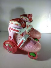 RD Roller Derby Ajustable Skates SIZES 11-2 Strawberry Kids