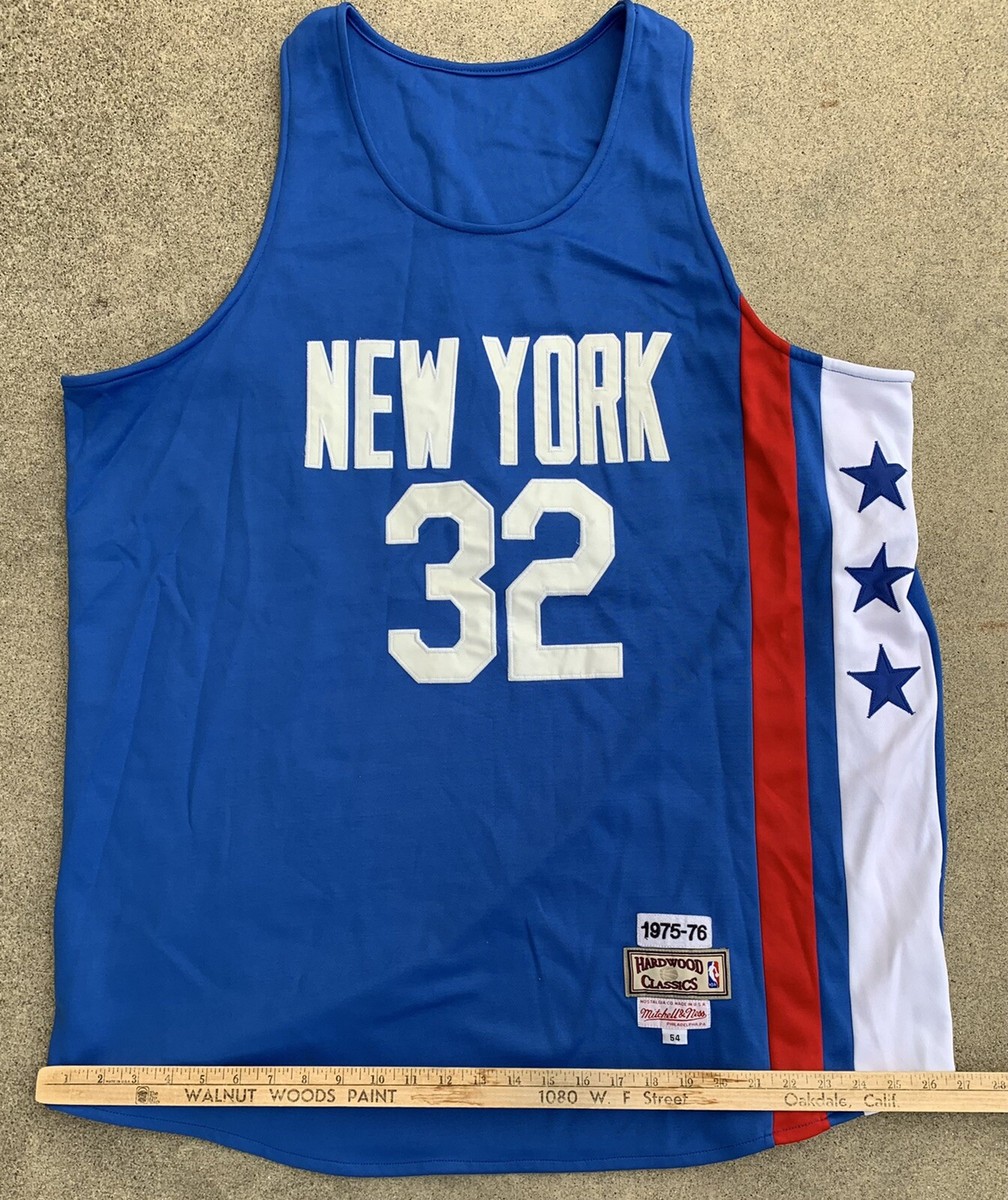 Men's Mitchell & Ness Julius Erving Blue New York Nets Hardwood Classics  Authentic Jersey