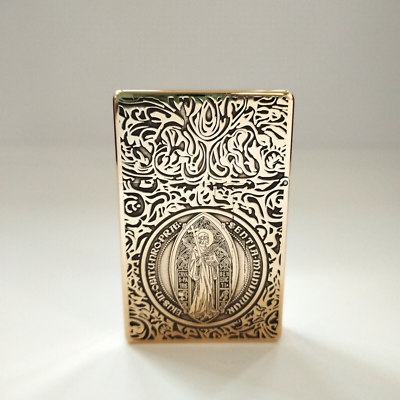 Zorro ZL8 Constantine Brass Lighter - Ultra-Thin Case & Heavy Duty