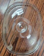 Pyrex, Dining, Pyrex 682c 37 Replacement Lid Clear Doomed Glass Cookware  Oval Tab Handles