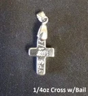 1/4 Troy Ounce "Cross" with Bail by YPS
