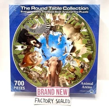 Animal Arena Round Table Puzzle *BRAND NEW* 700p Broader View