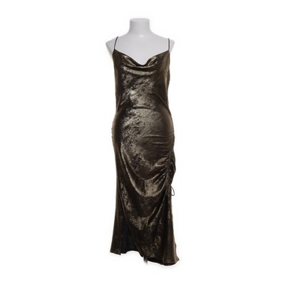Zara Basic, Kleid, Größe: XS, Gold, Polyester, Schlangenhaut, Satin, Damen #qNc