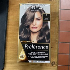 L'Oreal Paris Preference Permanent Hair Dye Colours - 3 Dark Brown 