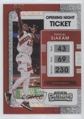 2021-22 Panini Contenders FOTL Opening Night Ticket 23/25 Pascal Siakam #31 9o3