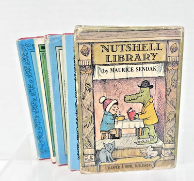Vintage Boxed Set Nutshell Library HB DJ Maurice Sendak Stories Artwork