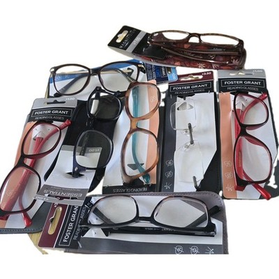 Foster Grant Lesebrille - Großpackung 50 Stück - gemischte Stärken & Stile