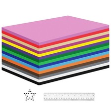 120 PCS EVA Foam Craft Sheets, 8 x 6 in, 1mm Thick Foam Boards for Handcraft,...