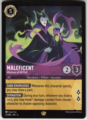 GGC-14 Maleficent - Mistress of All Evil 51/204 Legendary Into the Inklands NM