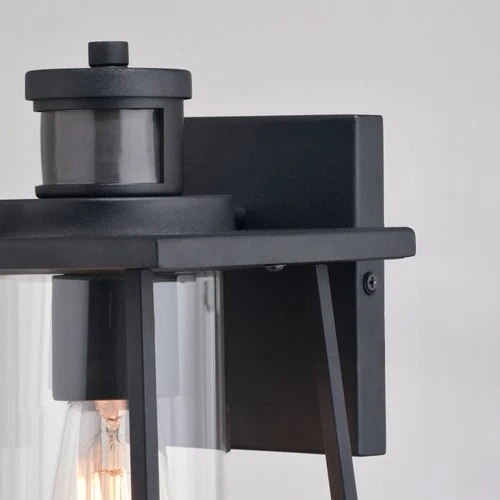 Vaxcel Lighting T0729 Geneva 11" Tall Outdoor Wall Sconce - Black - Picture 3 of 12