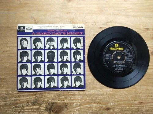 The Beatles A Hard Days Night 1964 1st Press VG 7" EP Vinyl Record GEP 8920 (AJ)