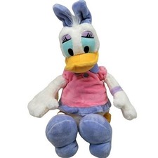 Disney Daisy Duck Plush Pink Purple Outfit Stuffed Animal Mickey Mouse Friends