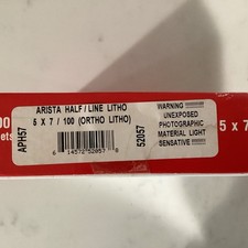 ARISTA HALF / LINE LITHO 5x7 100 Sheets 12/2000 Open Box - FREE SHIP