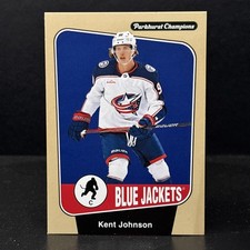 2024-25 Parkhurst Champions Base Beige #25 Kent Johnson - Columbus Blue Jackets