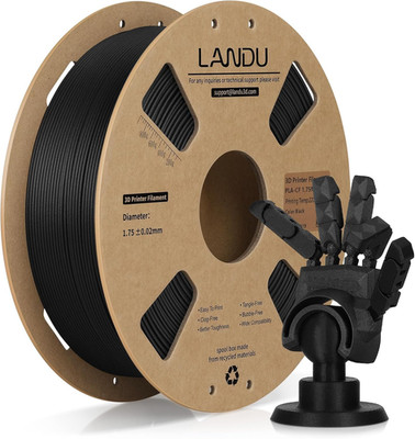 Carbon Fiber PLA Filament 1.75Mm Black 1KG, PLA-CF Strong 3D Printer Filament Di