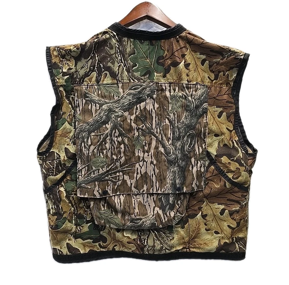 Vintage Cabela's Mens Camo Hunting Vest XXL Game Bag Mossy Oak Made In USA - Image 3 of 4