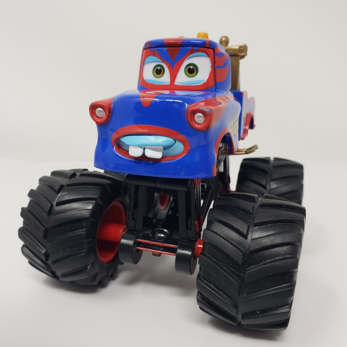 Disney Pixar Cars Mater Tormentor Tow Truck XL Blue Red Toy | eBay