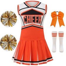 Grajtcin Cheerleader Outfit For Girls Cheer Uniform Cheerleading Costume