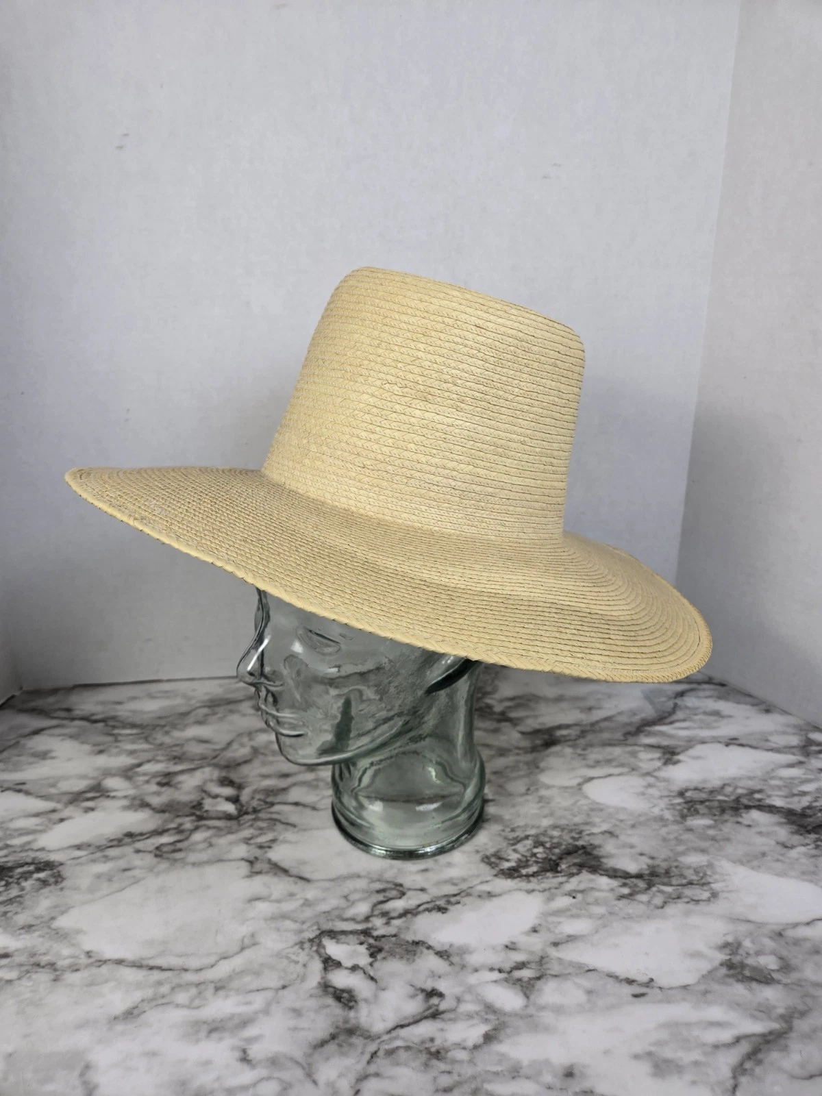 SunBody Guetemala Wide Brim Palm Leaf Sun Hat - Sz 7
