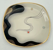 Vintage Saucer Plate Hand Painted Art Deco RW Bavaria 7".5