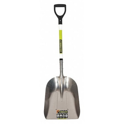 Seymour Midwest 49755Gra #12 14 Ga Scoop Shovel, Aluminum Blade, 29 In L,