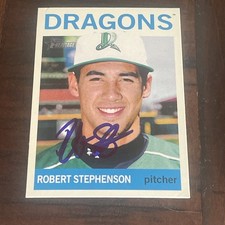 2013 Topps Heritage Minors #58 Robert Stephenson Dayton Dragons AUTO SIGNED IP