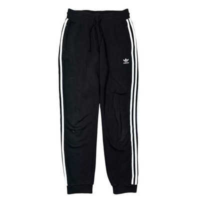 Adidas Jogginghose Jogginghose Bündchen Kordelzug Y2K schwarz Damen Small