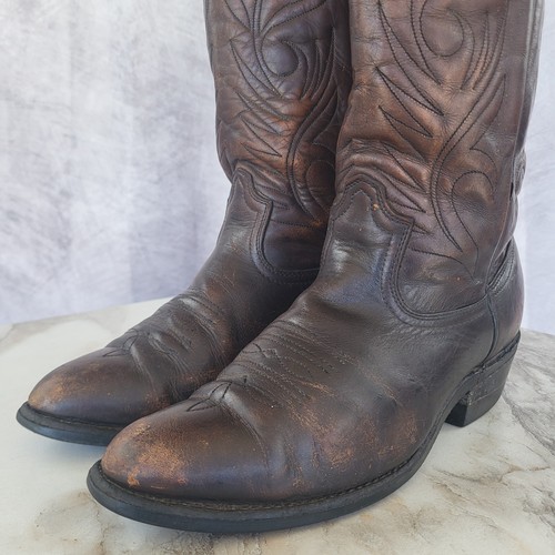Vintage Red Wing Pecos Western Cowboy Boots Men's Size 10 D USA Distressed - Picture 6 of 21