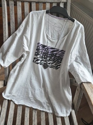 SAMOON GERRY WEBER**52 (50)**flottes legeres Shirt, Biobaumwolle Neuwertig 