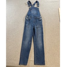 Levi's Denim Overalls Kids Size 7 Blue Good Slim Leg Adjustable Straps