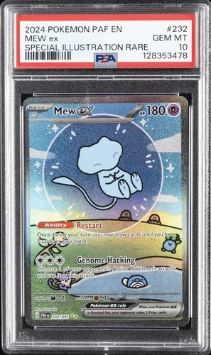 2024 POKEMON PAF EN-PALDEAN FATES SPECIAL ILLUSTRATION RARE #232 MEW EX PSA 10