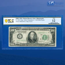 Fr.2201-I 1934 $500 Federal Reserve Note MINNEAPOLIS, PCGS 12 #10919