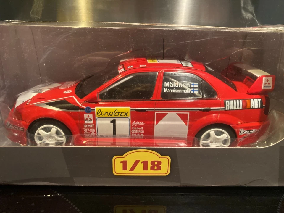 MITSUBISHI LANCER EVO VI RALLYE MONTE CARLO 1999 MAKINEN 1/18 ALTAYA IXO - Photo 2/4