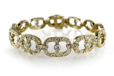 Armband 168 Diamanten insg ca. 2,2 ct H/VS 750 Gelbgold [BRORS 20521]